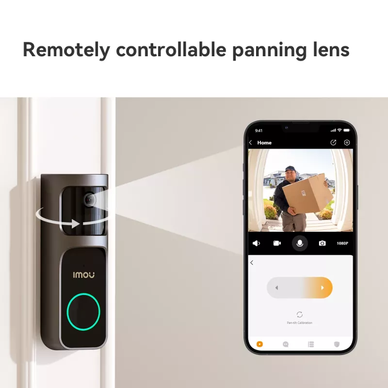 Imou Doorbell 2S Kit Čierna 3 MP Bezdrôtový Nástenná montáž
