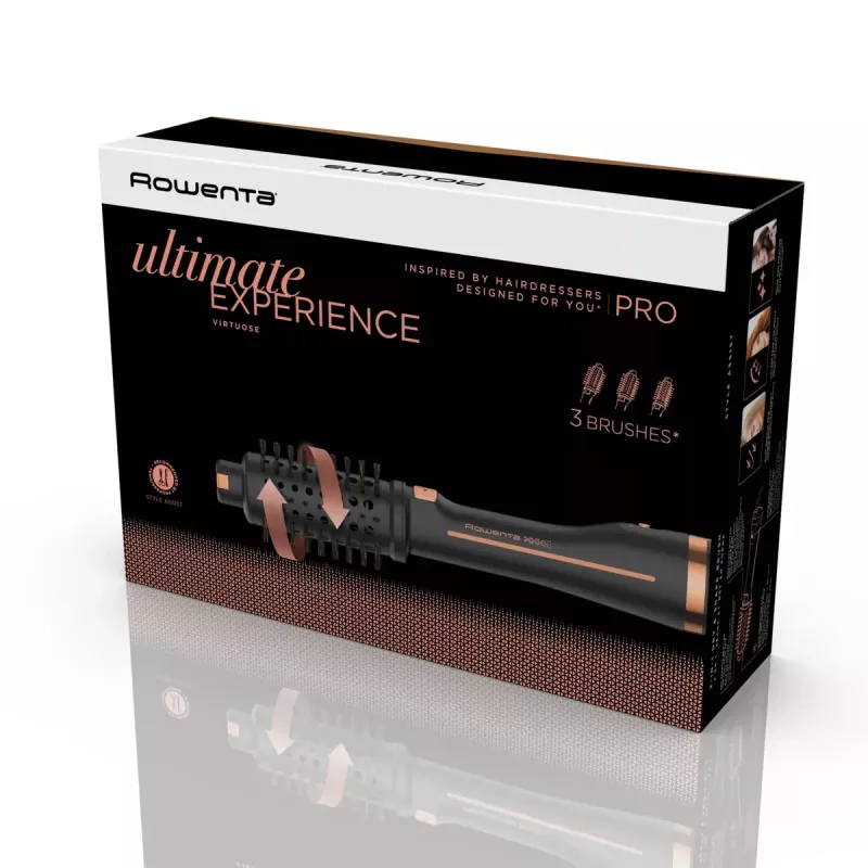 Rowenta Ultimate Experience CF9625 teplovzdušná kefa teplá čierna, bronzová 750 W