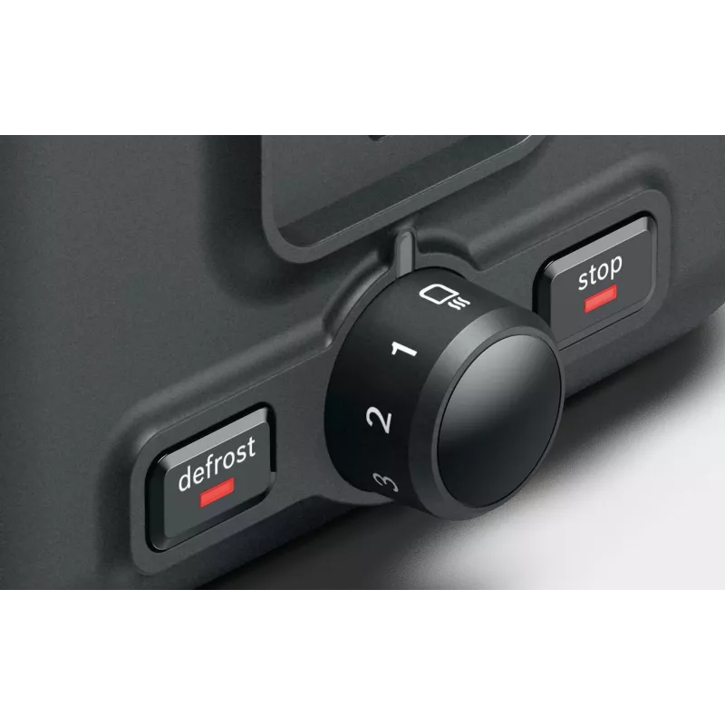 Bosch TAT3P424 hriankovač 2 plátky 970 W čierny, červený
