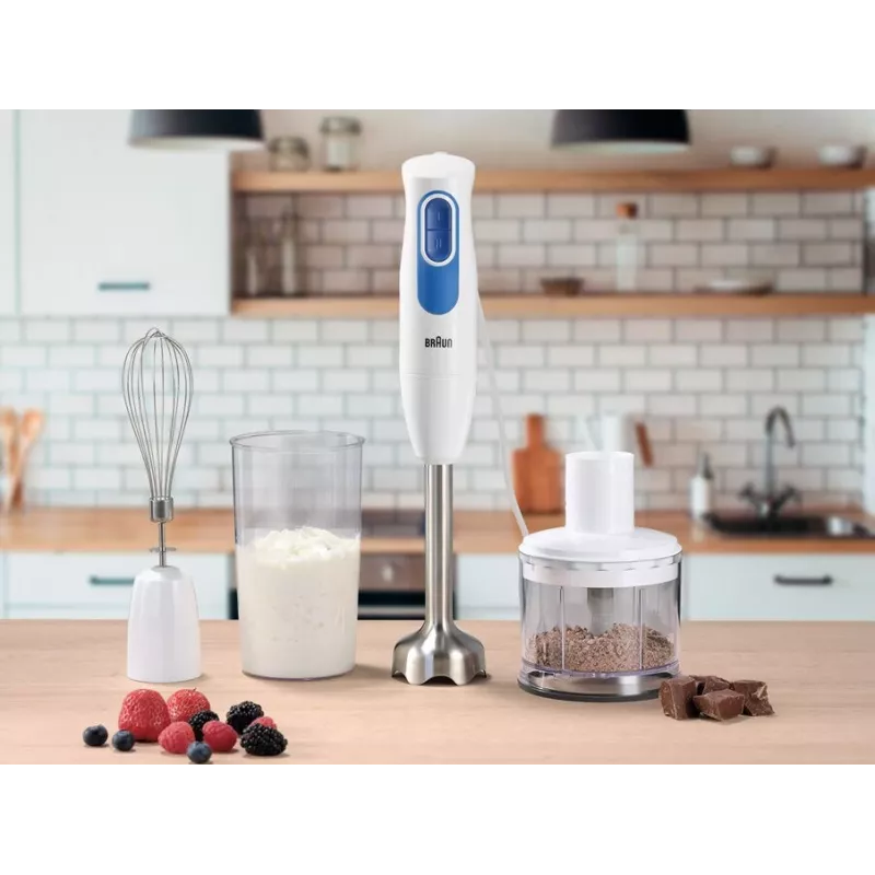 Braun MultiQuick 2 MQ20236MWH 0,5 L tyčový mixér 600 W modrý, biely