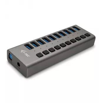 i-tec USB 3.0 nabíjací HUB 10 portov + napájací zdroj 48 W