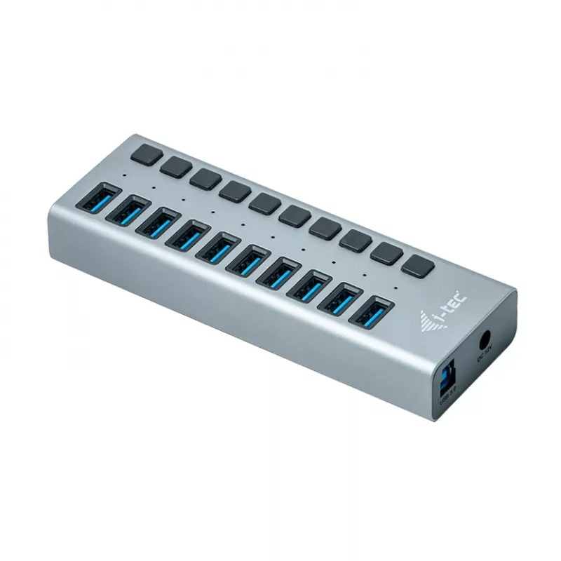 i-tec USB 3.0 nabíjací HUB 10 portov + napájací zdroj 48 W