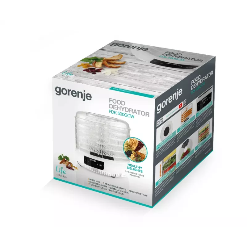 Gorenje FDK500GCW sušička potravín biela 500 W