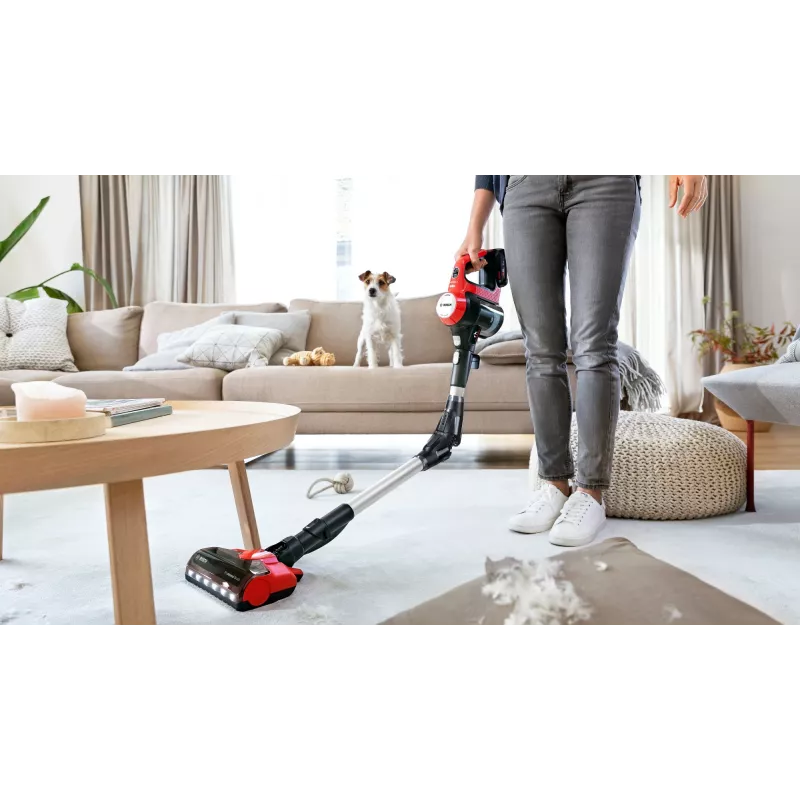 Bosch BCS711PET tyčový vysávač/elektrokefa batéria suchý bez vrecka 0,3 l čierna, červená 3 Ah