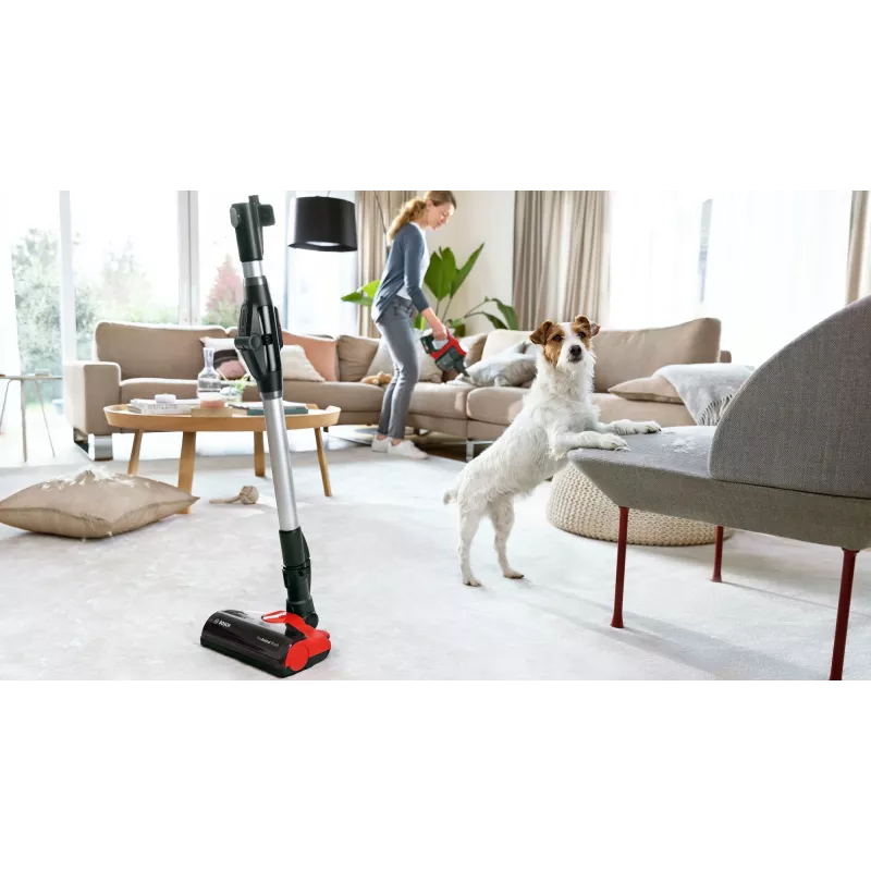Bosch BCS711PET tyčový vysávač/elektrokefa batéria suchý bez vrecka 0,3 l čierna, červená 3 Ah