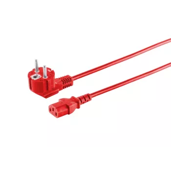 Microconnect MC-SCHUANGC13180R napájací kábel červený 1,8 m sieťový konektor typ E+F C13 konektor samica