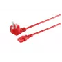 Microconnect MC-SCHUANGC13180R napájací kábel červený 1,8 m sieťový konektor typ E+F C13 konektor samica