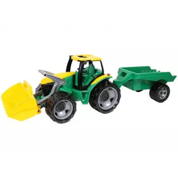 Traktor Lena GIGA TRUCKS ZL-02123 s lyžicou a prívesom