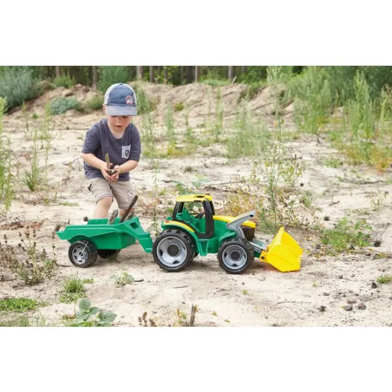 Traktor Lena GIGA TRUCKS ZL-02123 s lyžicou a prívesom