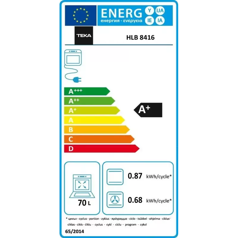 Vstavaná rúra Teka HLB 8416 BK, elektrická rúra