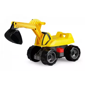 Jazdné rýpadlo Lena GIGA TRUCKS Excavator PRO 4 kolesá plast oceľ