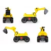 Jazdné rýpadlo Lena GIGA TRUCKS Excavator PRO 4 kolesá plast oceľ