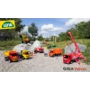 Jazdné rýpadlo Lena GIGA TRUCKS Excavator PRO 4 kolesá plast oceľ