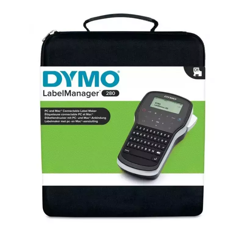 Popisovač Dymo LabelManager 280 QWERTY s LCD, USB, Li-Ion, páska D1 (max. 12 mm)