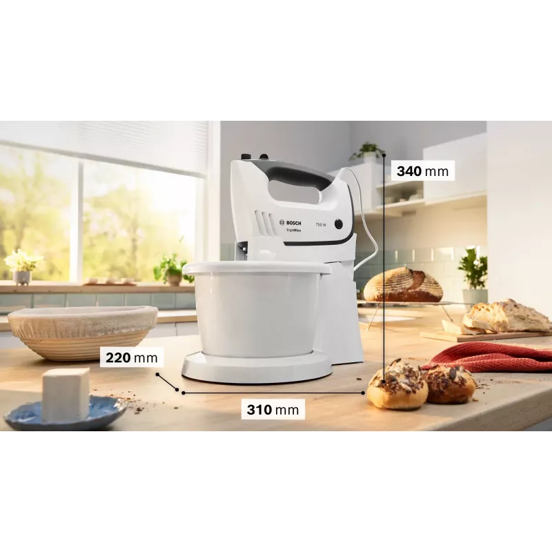 Bosch MFQ37490 ručný mixér 750 W sivá, biela