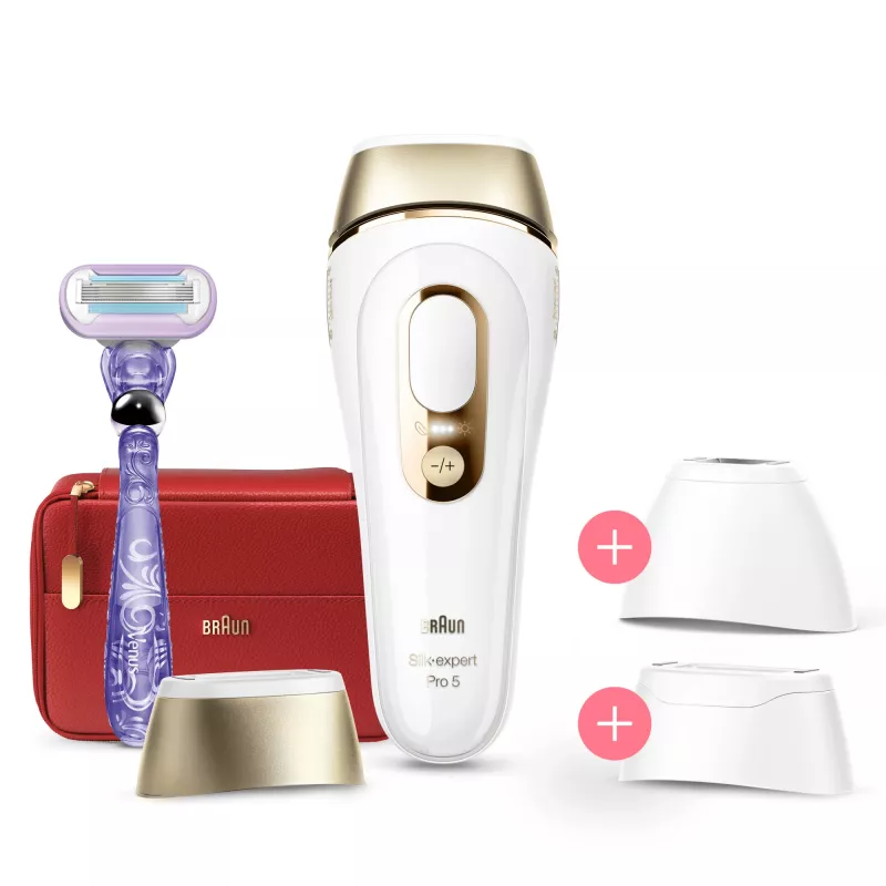 Braun Silk-expert Pro Silk·expert Pro 5 PL5267 intenzívne pulzné svetlo (IPL) zlatá, biela