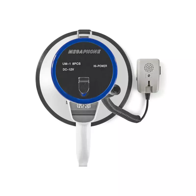 Megafón Nedis MEPH200WT biela modrá 20 W dosah 300 m