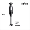 Braun MultiQuick 5 MQ55.254MBK 0,5 l tyčový mixér 1000 W čierna, nerezová oceľ