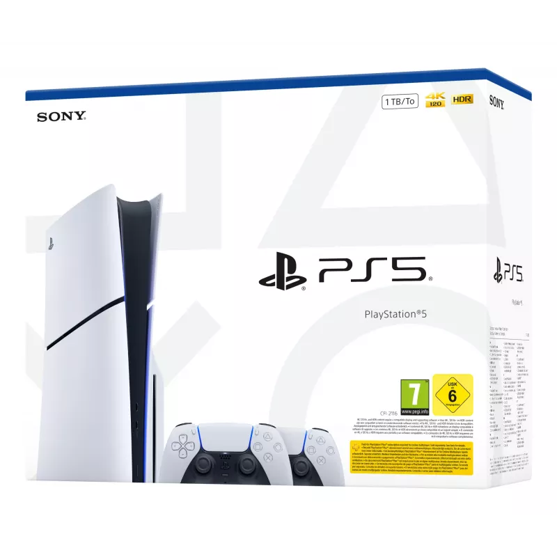 Sony 1000050116 herná konzola 1 TB Wi-Fi čierna, biela