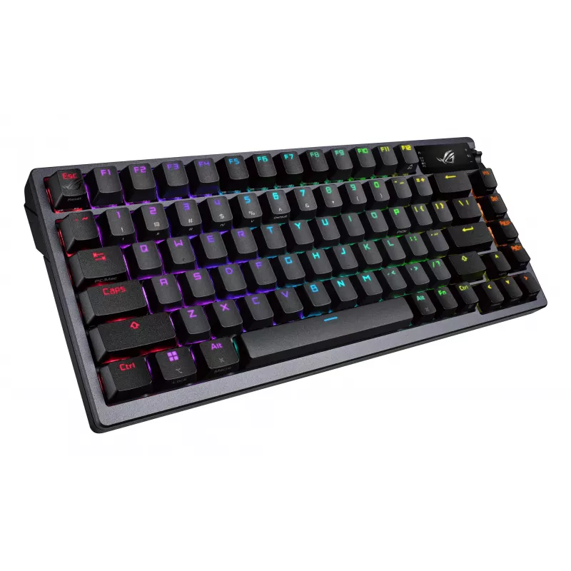 Bezdrôtová mechanická klávesnica ASUS ROG Azoth čierna — model 90MP0316-BKUA01, RGB podsvietenie