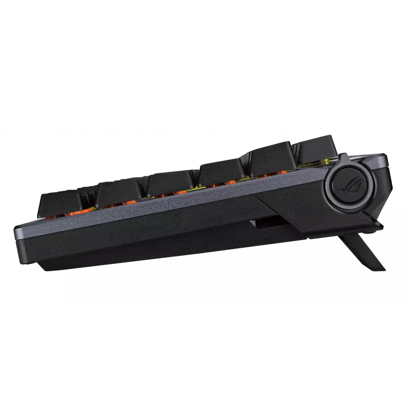 Bezdrôtová mechanická klávesnica ASUS ROG Azoth čierna — model 90MP0316-BKUA01, RGB podsvietenie