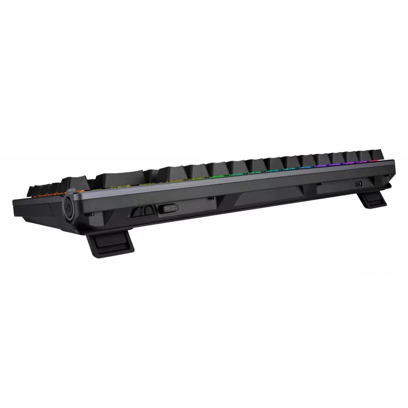 Bezdrôtová mechanická klávesnica ASUS ROG Azoth čierna — model 90MP0316-BKUA01, RGB podsvietenie