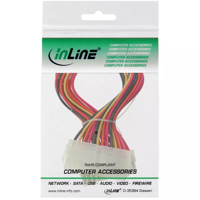 Molex PN InLine ATX kábel pre základnú dosku 24‑pin konektor samec na konektor samica, 0,30 m