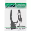 Napájací kábel InLine 16681S — H03VVH2-F, CEE7/16 na CEE7/16, 1 m, 250 V 2,5 A, čierny