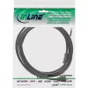 InLine Micro-USB 2.0 predlžovací kábel, Micro-B konektor samec/samica, čierny/zlatý, 5m