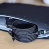 InLine magnetický USB-C kábel, USB-C konektor samec/samec, 100 W, čierny, 1 m