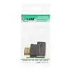 InLine HDMI adaptér konektor samec/samica dole zahnutý, pozlátený, 4K2K