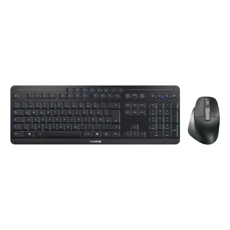 CHERRY Stream desktop ultimate klávesnica myš vrátane Home/Office USB + RF Wireless + Bluetooth QWERTZ nemecká čierna
