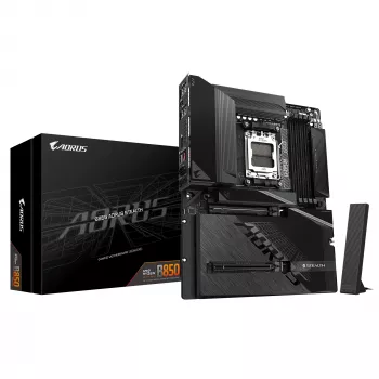 Motherboard GIGABYTE B850 AORUS STEALTH — ATX, Socket AM5, AMD B850, DDR5 až do 8200 MHz (OC), 14+2+2 VRM, 2xPCIe5.0, 2xPCIe4.0 M.2, Wi‑Fi 7, 5GbE