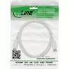 DisplayPort kábel InLine 17202W, DisplayPort–DisplayPort, 2 m, biely, priemer 7 mm