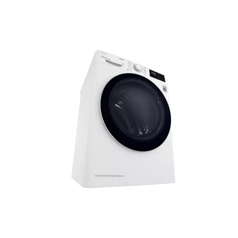 LG RH80V3AV6N tepelné čerpadlo sušička voľne stojaca predné plnenie 8 kg biela