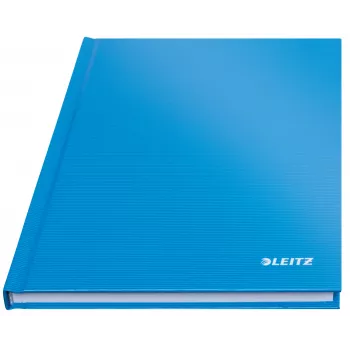 Leitz zápisník Solid Hardcover A5 štvorčekovaný 90 g/m² 80 listov, jednofarebný, modrý, A5, 80 listov, lesklý, 80 g/m²