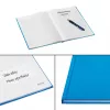Leitz zápisník Solid Hardcover A5 štvorčekovaný 90 g/m² 80 listov, jednofarebný, modrý, A5, 80 listov, lesklý, 80 g/m²