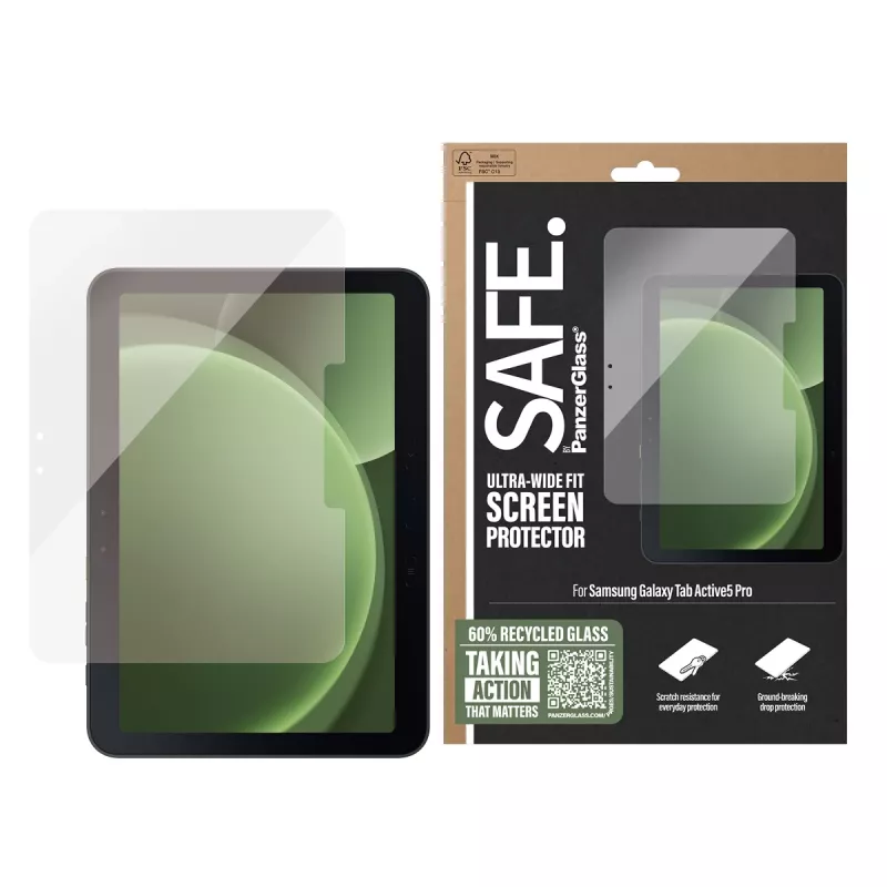 PanzerGlass SAFE. by ® ochrana displeja Samsung Galaxy Tab Active5 Pro | Ultra-Wide Fit