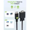 Techly monitor DisplayPort na VGA kábel 1,8 m ICOC DSP-V-018
