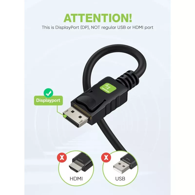 Techly monitor DisplayPort na VGA kábel 1,8 m ICOC DSP-V-018