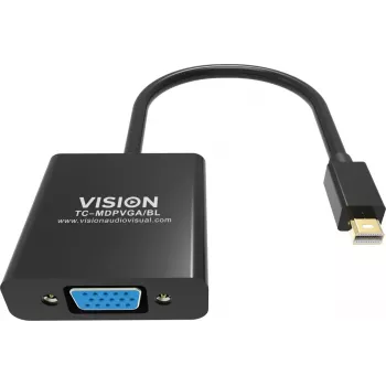 Video kábel adaptér Mini DisplayPort na VGA Vision TC-MDPVGA/BL