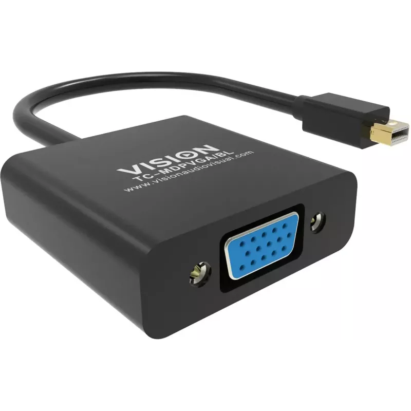 Video kábel adaptér Mini DisplayPort na VGA Vision TC-MDPVGA/BL