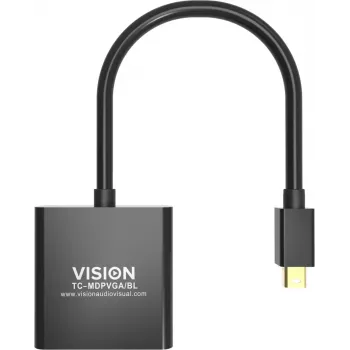 Video kábel adaptér Mini DisplayPort na VGA Vision TC-MDPVGA/BL