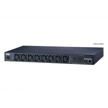 ATEN 1U 10A 8 Outlet Switched Bank Metered PDU + bezplatný Eco PDU Manager softvér
