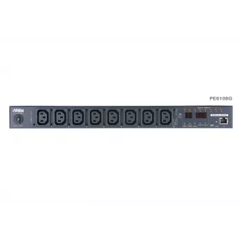 ATEN 1U 10A 8 Outlet Switched Bank Metered PDU + bezplatný Eco PDU Manager softvér