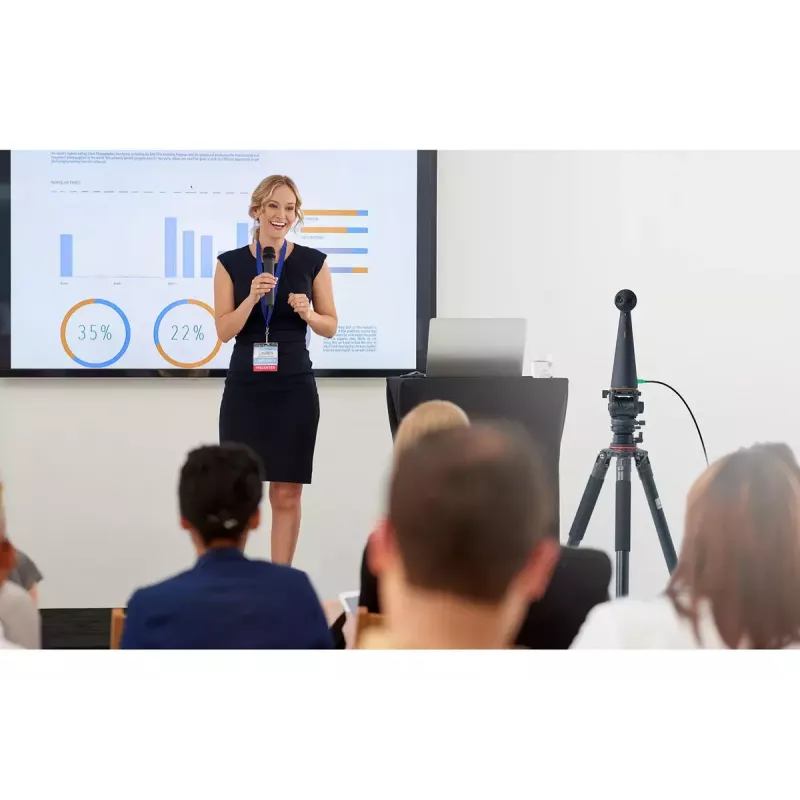 IPEVO TOTEM 180 panoramatická kamera na konferencie 180° zorné pole modrá