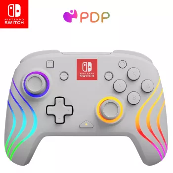 PDP Afterglow Wave White USB gamepad analógový / digitálny Nintendo Switch, Nintendo Switch Lite, Nintendo Switch OLED