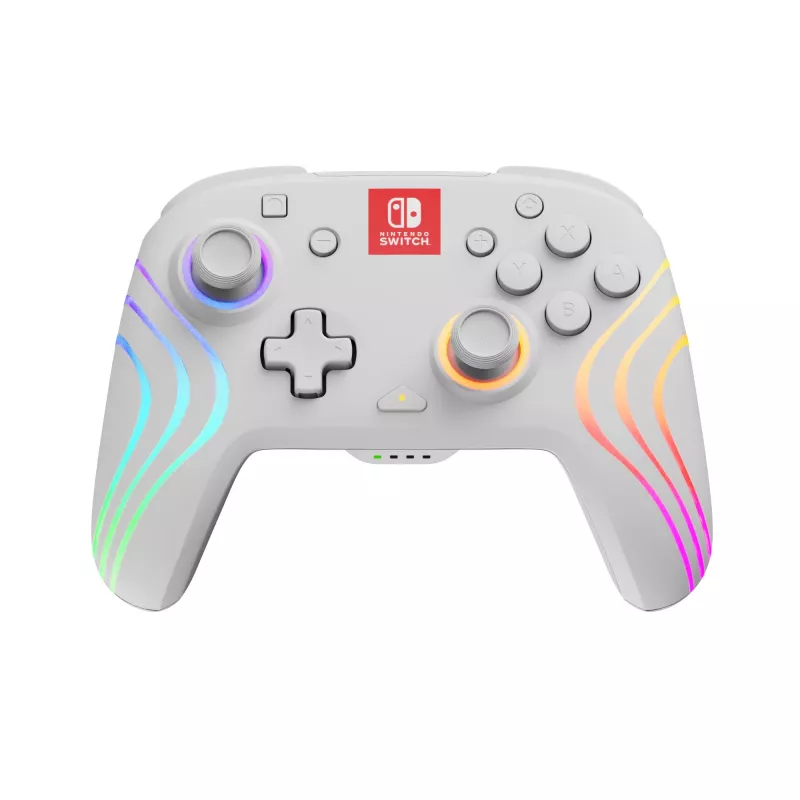 PDP Afterglow Wave White USB gamepad analógový / digitálny Nintendo Switch, Nintendo Switch Lite, Nintendo Switch OLED