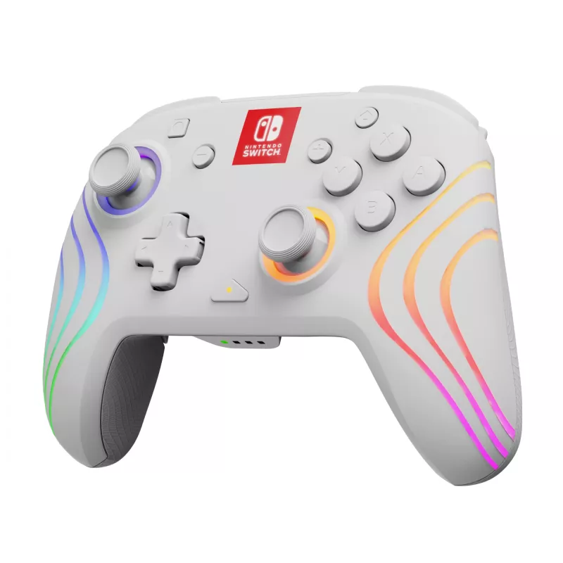 PDP Afterglow Wave White USB gamepad analógový / digitálny Nintendo Switch, Nintendo Switch Lite, Nintendo Switch OLED