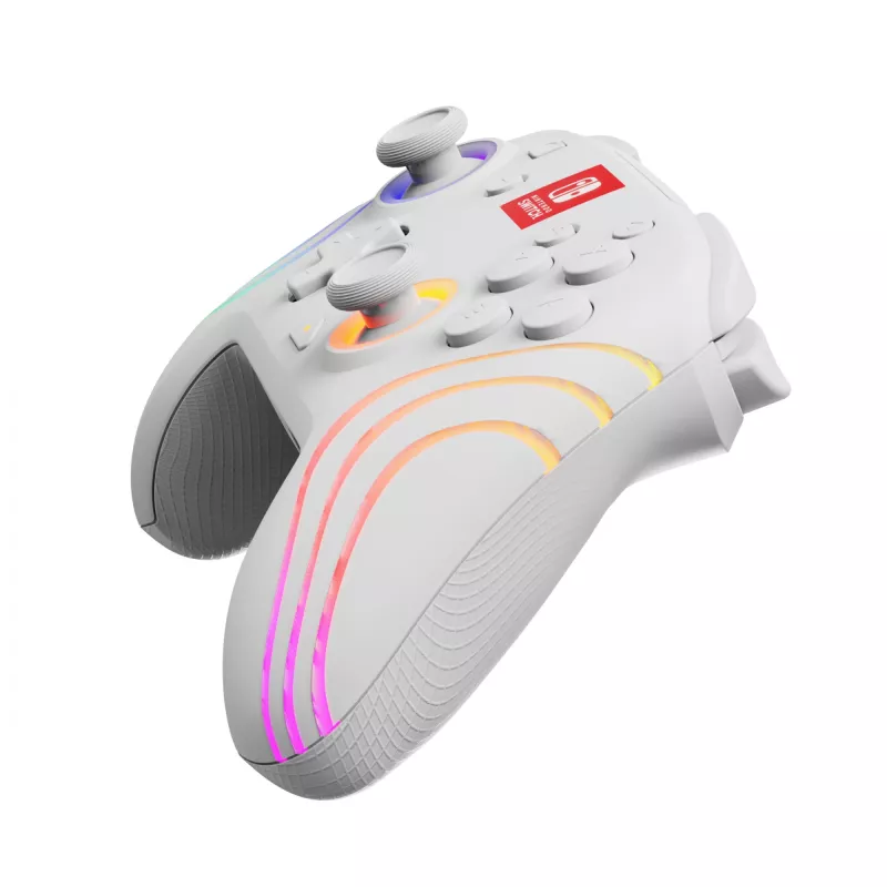 PDP Afterglow Wave White USB gamepad analógový / digitálny Nintendo Switch, Nintendo Switch Lite, Nintendo Switch OLED